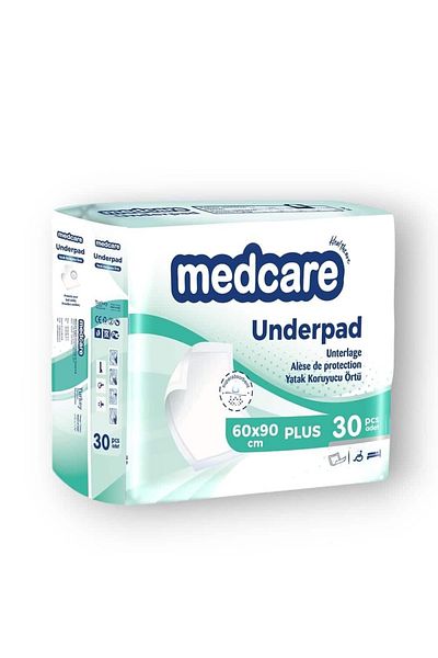 MEDCARE Plus Mattress Protector Cover 60X90Cm 12 Packs of 30 360 Pieces (Green)