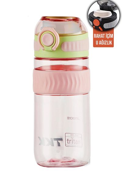 Vagonlife Tkk 550 ml Bpa Free and Tritan Water Bottle with Carrying Handle - Comfortable Drinking U Mouth Fftkk1016-550Ml