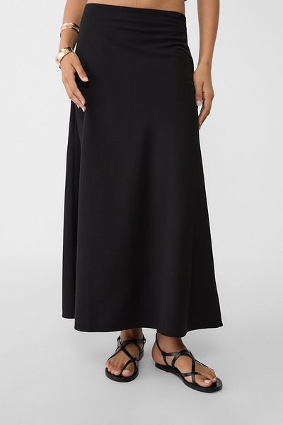 Stradivarius Flowing layered midi skirt