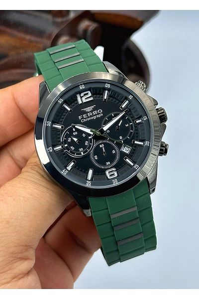 FERRO All Functions Active Silicone Cord Men's Wristwatch