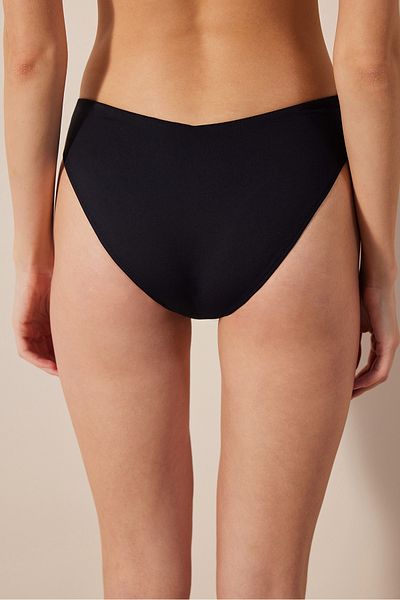 Penti Piedra Schwarzer V-Bikini-Unterteil