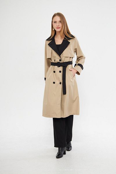 Irmak Kerekli Women's Stone Belt Buckle Trench Jeans T1415
