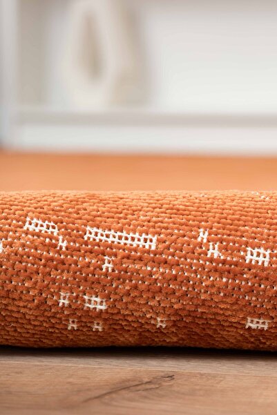 Lorente Home Mia Viscose Woven Carpet Non-Slip Base Washable Tile Kitchen Carpet 1413