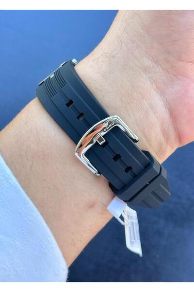 FERRO Waterproof Steel Case Silicone Band Men Wristwatch