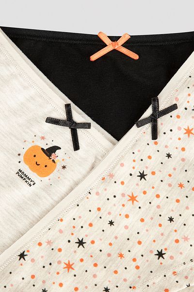 Penti Mommy Pumpkin Pachet de 3 chiloți hipster