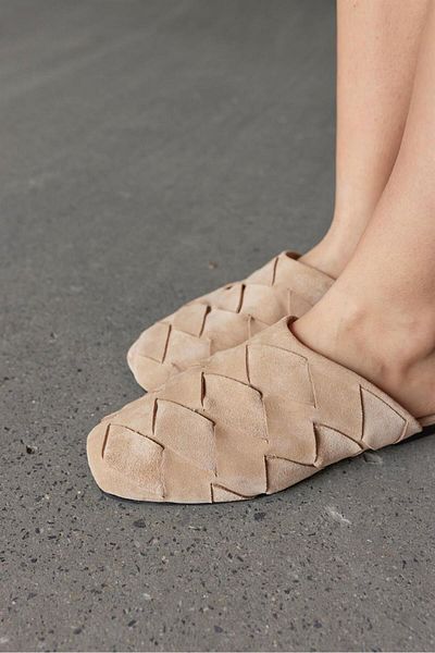 NILUFARR Papuci de damă Lulu Biscuit Suede