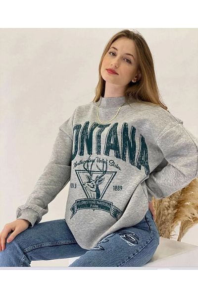 Eldemir Unisex Γκρι Ζακέτα με κουκούλα με φερμουάρ