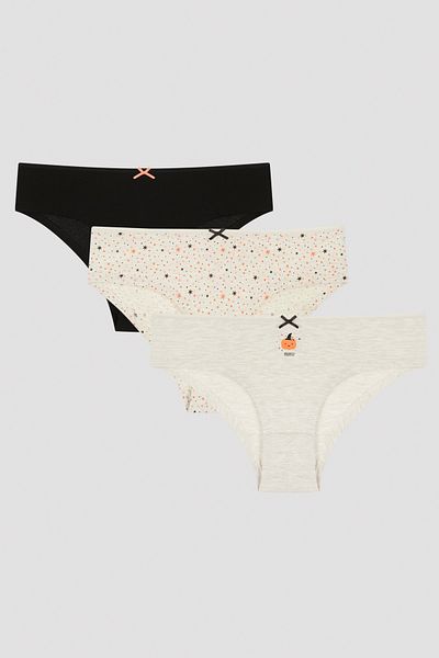 Penti Mommy Pumpkin Pachet de 3 chiloți hipster