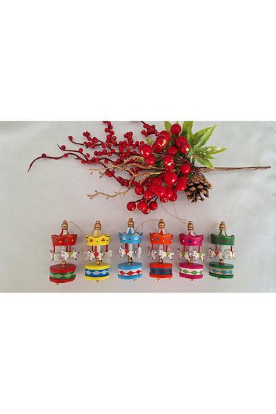 SOUL BY A&B Carousel Christmas Ornament Pine Tree Ornament Boxed Gift Christmas New Year Gift