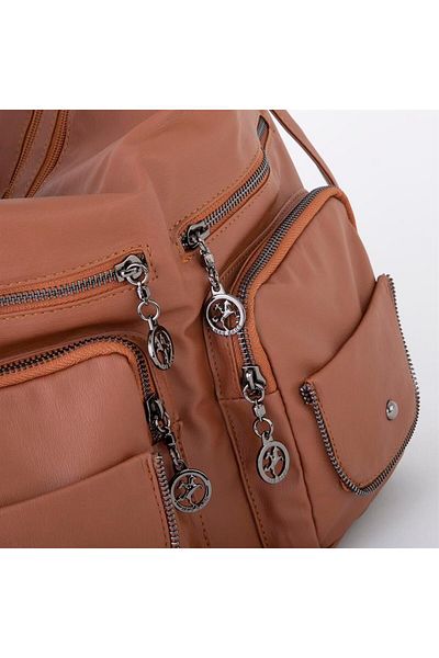 Nas Bag Γυναικείο σακίδιο πλάτης Tan Washed