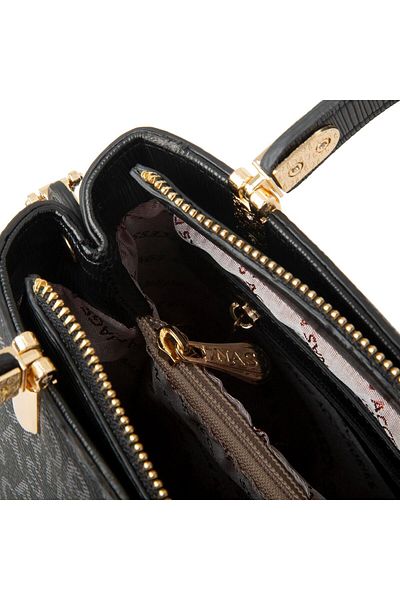 Nas Bag Geantă de mână și crossbody pentru femei Midiboy Black Written