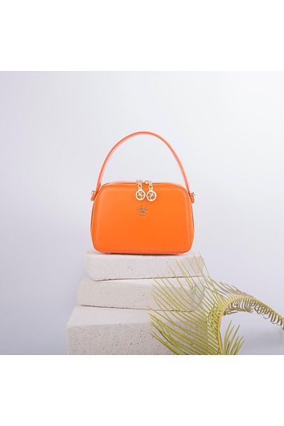 Nas Bag Mini geantă de mână și crossbody pentru femei portocaliu (LĂȚime: 20 DIMENSIUNE: 15)
