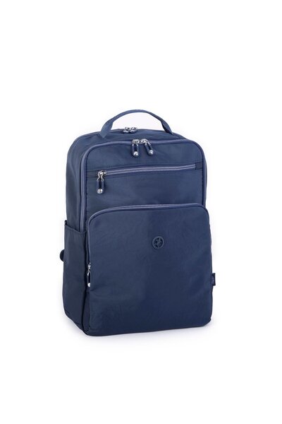 Nas Bag Unisex Large Size Waterproof Lightweight Backpack Navy Blue