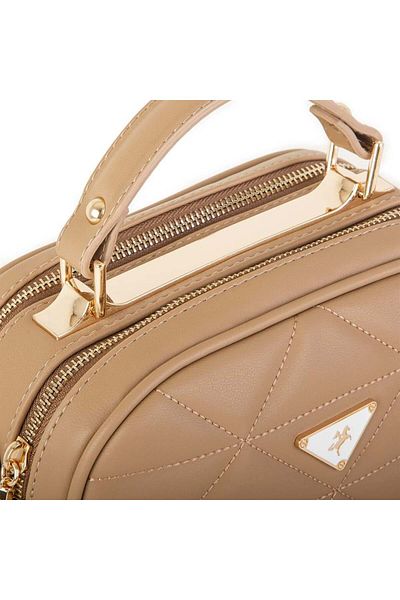 Nas Bag Mink Dona - Geantă crossbody cu lanț pentru damă