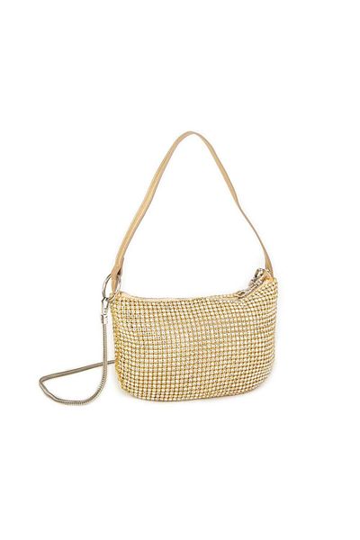 Nas Bag Geantă de damă Crossbody Gold Diamond Gold Stone