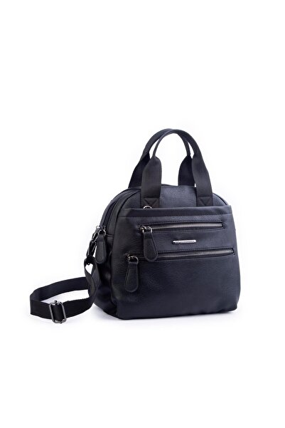 Nas Bag Kadın Çok Gözlü Hafif Su İtici Özellikte El ve Çapraz Çanta Siyah King