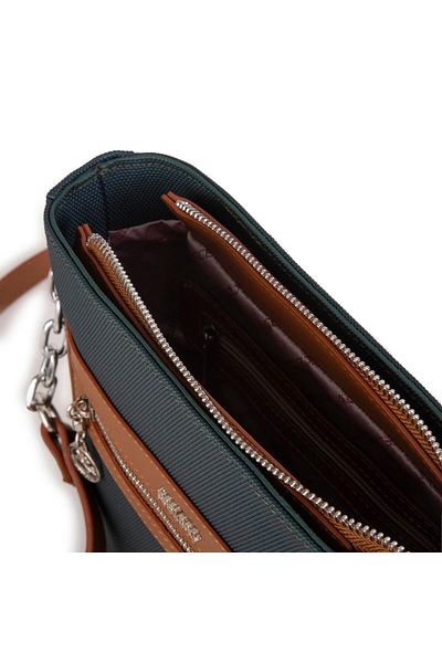 Nas Bag Geantă de damă Crossbody Sport Curea reglabilă Oil Tan Lacst (MĂRIME PRODUS: 24X24X7 CM)