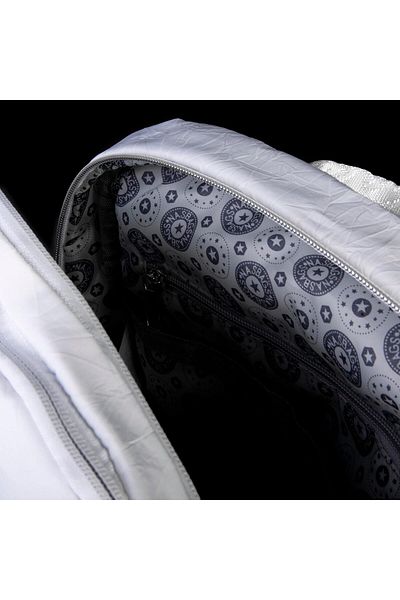 Nas Bag Rucsac alb de damă - cu mai multe compartimente, volum interior mare, impermeabil