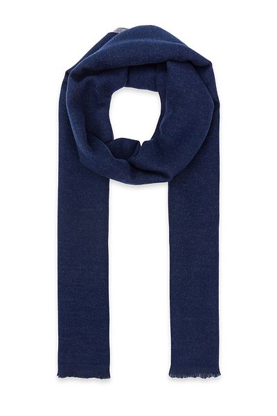 Avva Herren-Schal in Marineblau, einfarbig, A22y9426