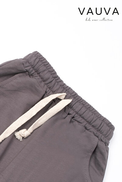 Vauva Kız Erkek Çocuk Pantolon Beli Lastikli Çepli Pantalon