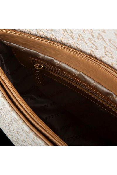 Nas Bag Geantă de damă Crossbody Cream Camel Written