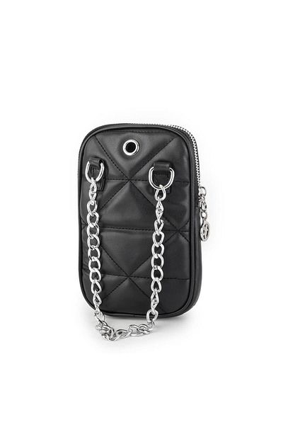 Nas Bag Geantă de damă Black Rhinestone - Suport pentru telefon