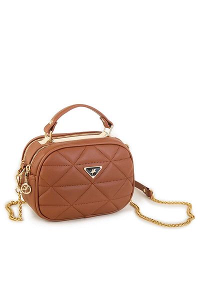 Nas Bag Geantă Crossbody cu lanț de damă Tan Dona