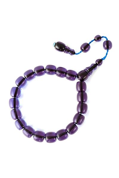 TESBİHCİBABA Custom Made Capsule Cut Mascot Size Squeezing Amber Prayer Beads