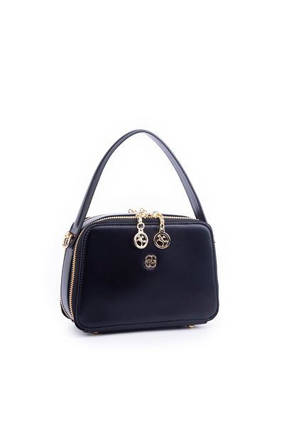 Nas Bag Mini geantă de mână și crossbody pentru femei, neagră (EN:20 BOY:15)