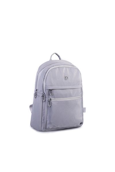 Nas Bag Gray Women's Backpack - Multi-Compartment, Large Internal Volume and Waterproof