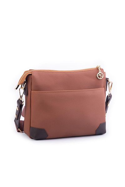 Nas Bag Geantă de damă Poștaș Maro Lacst (lățime 25 cm; înălțime 22 cm)