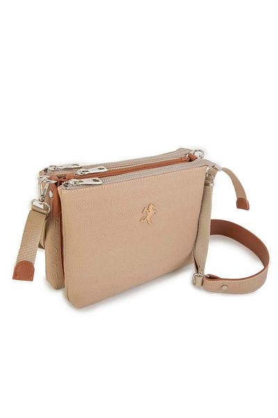 Nas Bag Geantă Crossbody damă Mink Tan Embossed