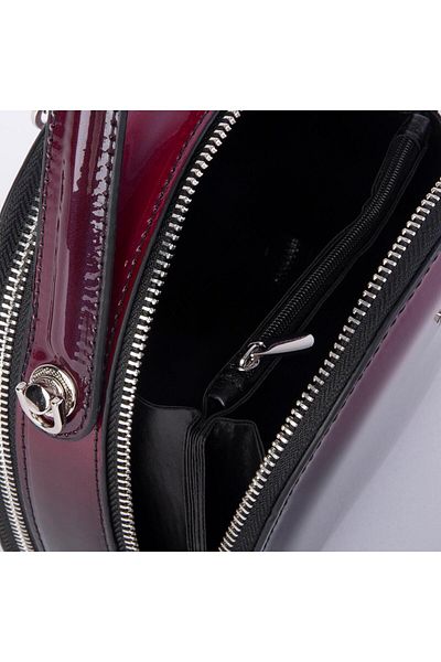 Nas Bag Mini geantă de damă Burgundy Smoky - de mână și crossbody (17X17 CM)