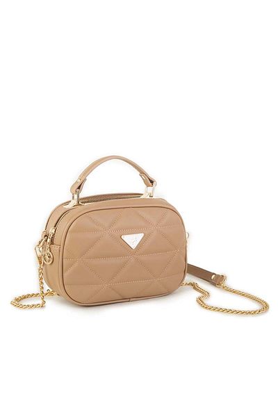Nas Bag Mink Dona - Geantă crossbody cu lanț pentru damă