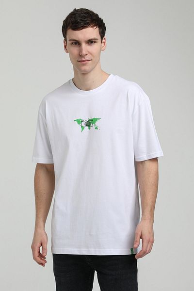 NEW WORLD POLO Crew Neck White Oversize T-Shirt 23ssm20332