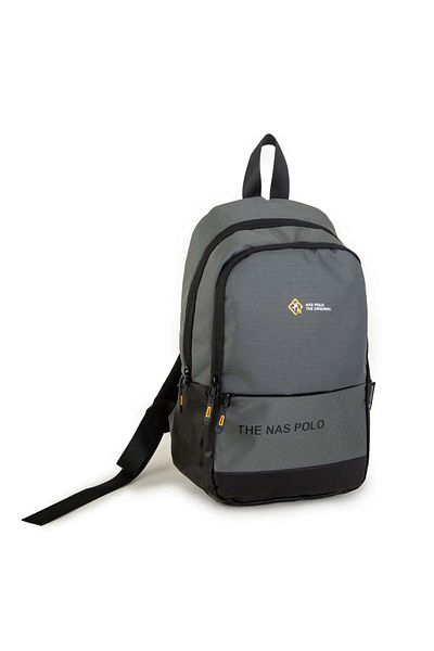 Nas Bag -nas Polo (WATERPROOF) Outdoor Men's Backpack Gray Anthracite (25X39X10 CM)