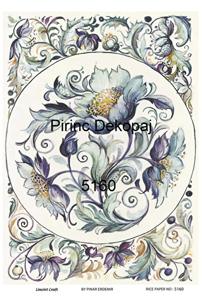 LİNEART Lineart Brass Decopage Paper No:L5160- 29X42Cm