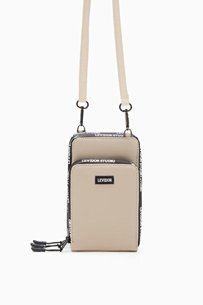 Levidor Askılı Cüzdan Çanta - Bej R039