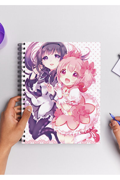 Home Caiet cu spirală Madoka Magica Anime A5 (50 FOI)