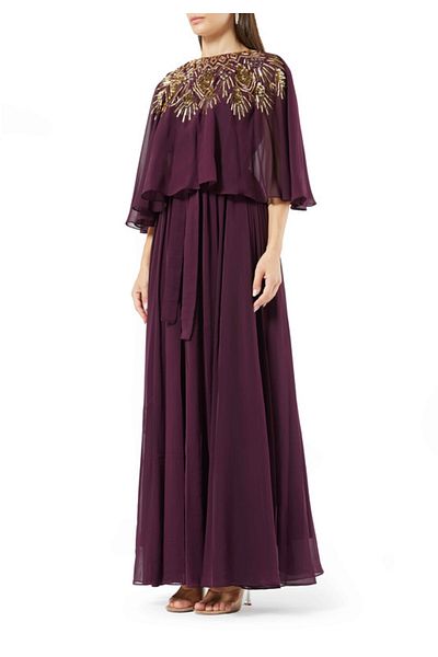 Amri Embroidered Flared Dress