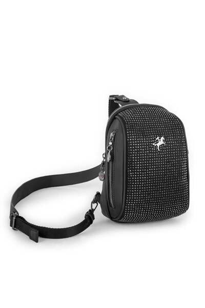 Nas Bag Geantă pentru talie și corp Black Stone