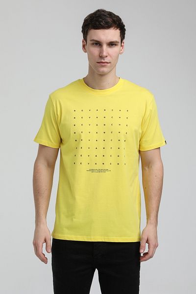 NEW WORLD POLO Crew Neck Yellow Slim Fit T-Shirt 23ssm20303