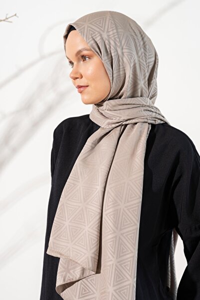 JAWEL Kadın Piramit Desenli Jakarlı Şal