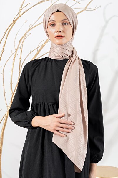 JAWEL Kadın Piramit Desenli Jakarlı Şal