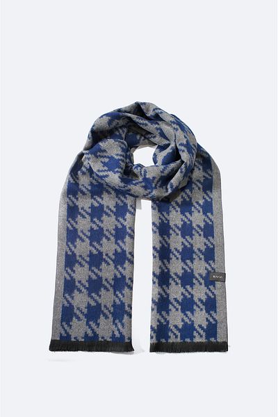 Avva Ανδρικό σάλι με φούντα Navy Blue A32Y9411