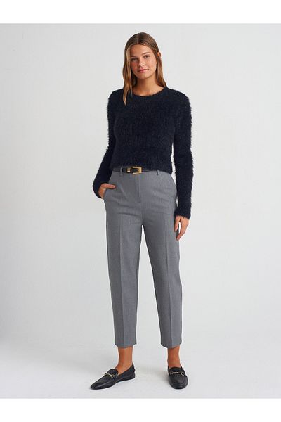 Dilvin 71293 High Waist Trousers with Belt