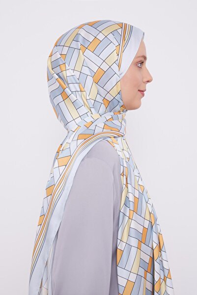 Levidor Baby Blue Cube Pattern Angel Shawl