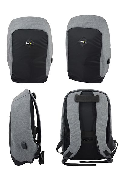GLANCE Packz Safe Gray School Bag