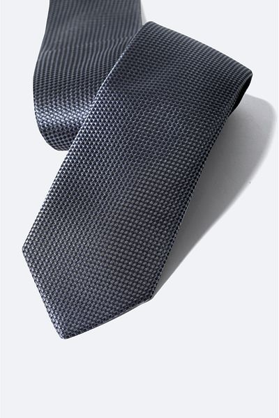 Avva Men's Anthracite Micro Patterned Microfiber Tie A32y9910
