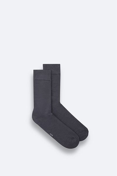 Avva Ανδρικές κάλτσες Anthracite Plain Bamboo Socket B 008505